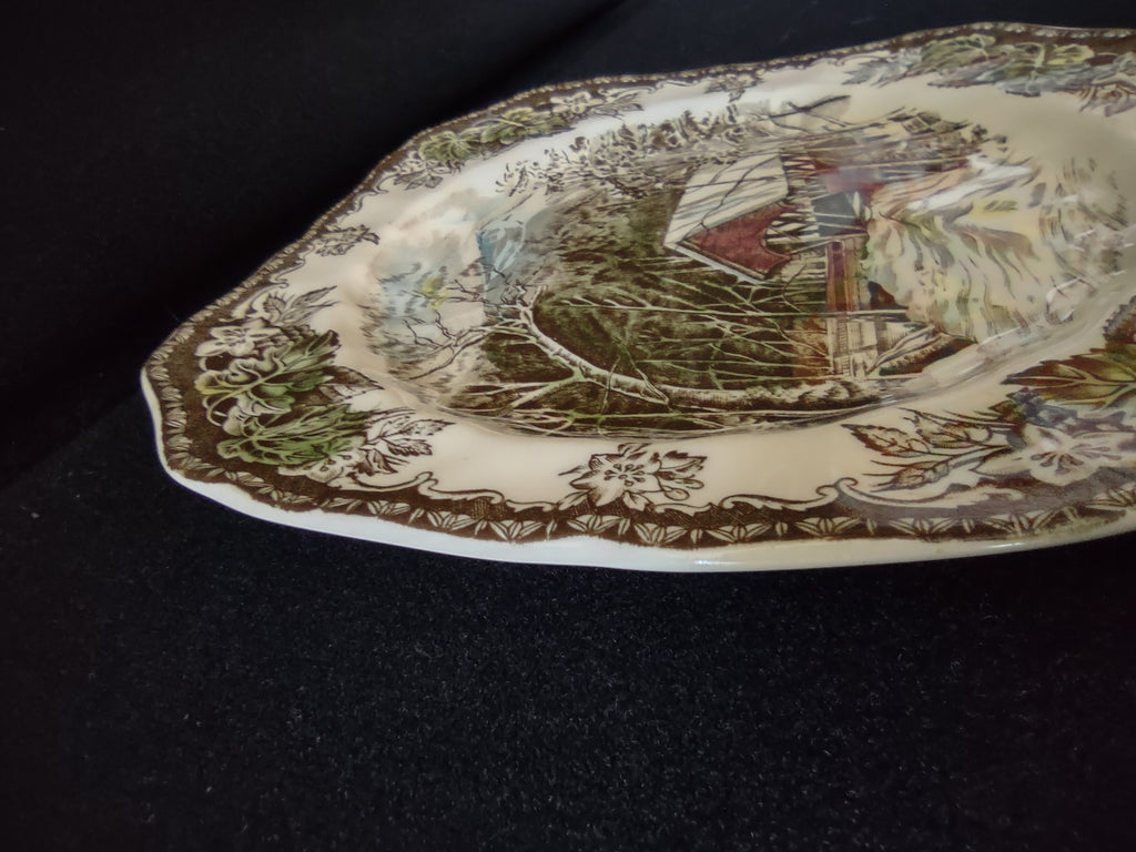 Vintage Johnson Bros Luncheon Plate Ironstone Friendly Village x 6 (Lot 5529)