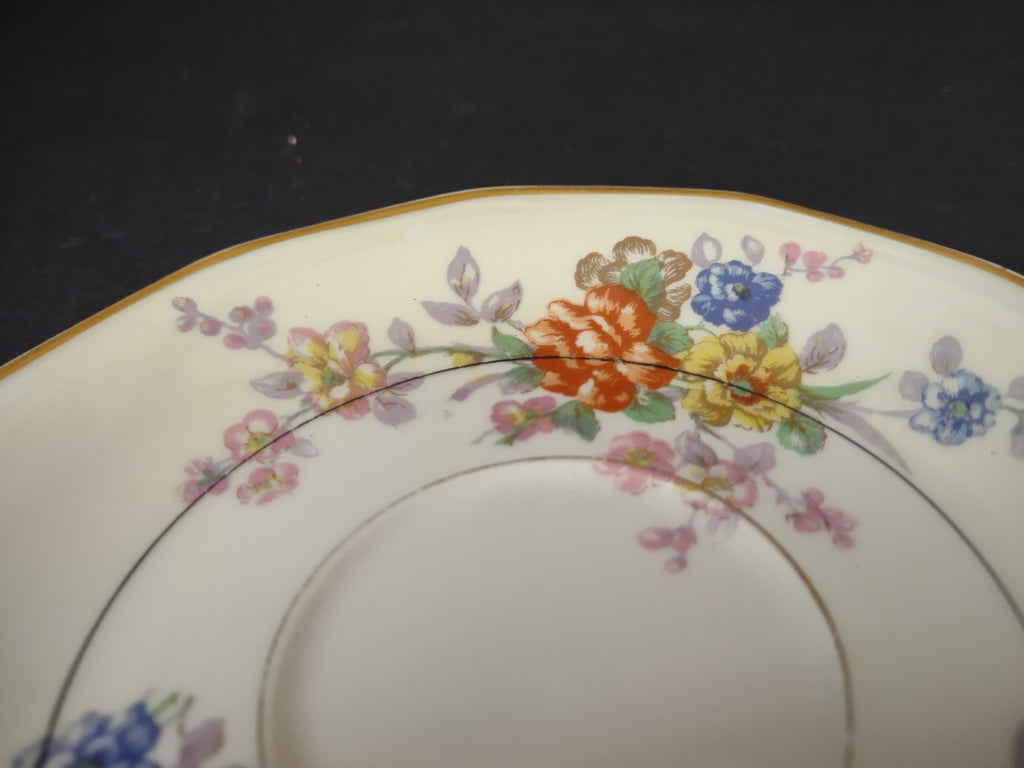 Haviland Limoges Yellow Jewel Saucer ONLY Floral (lot 819)