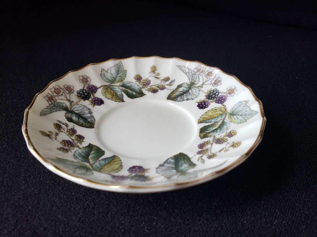 Vintage Royal Worcester Lavinia Saucer Berry Design 4-1/2" (lot 2064)