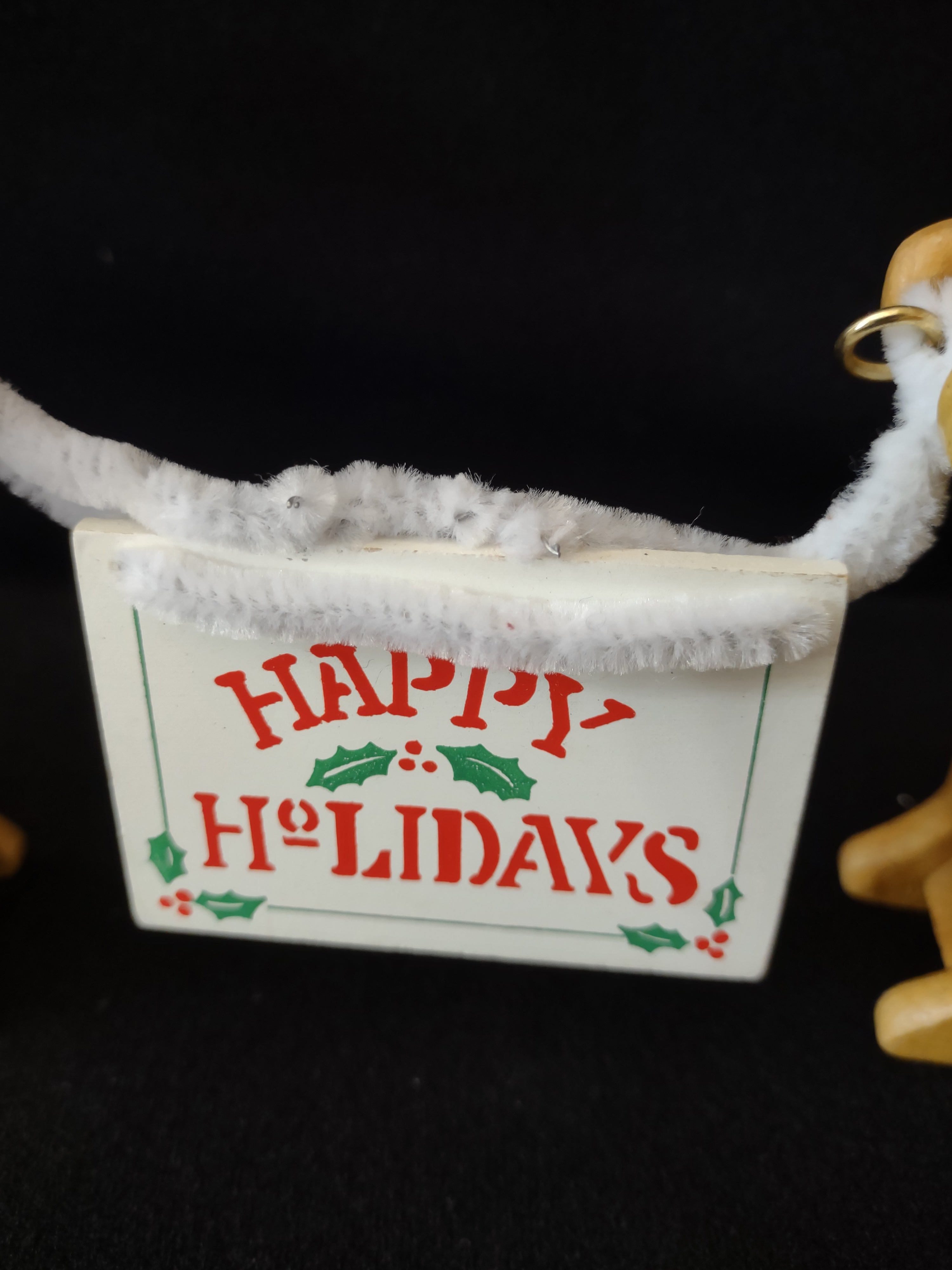 House Lloyd Christmas Around The World Wooden Gingerbread Candle Holders(Lot4031