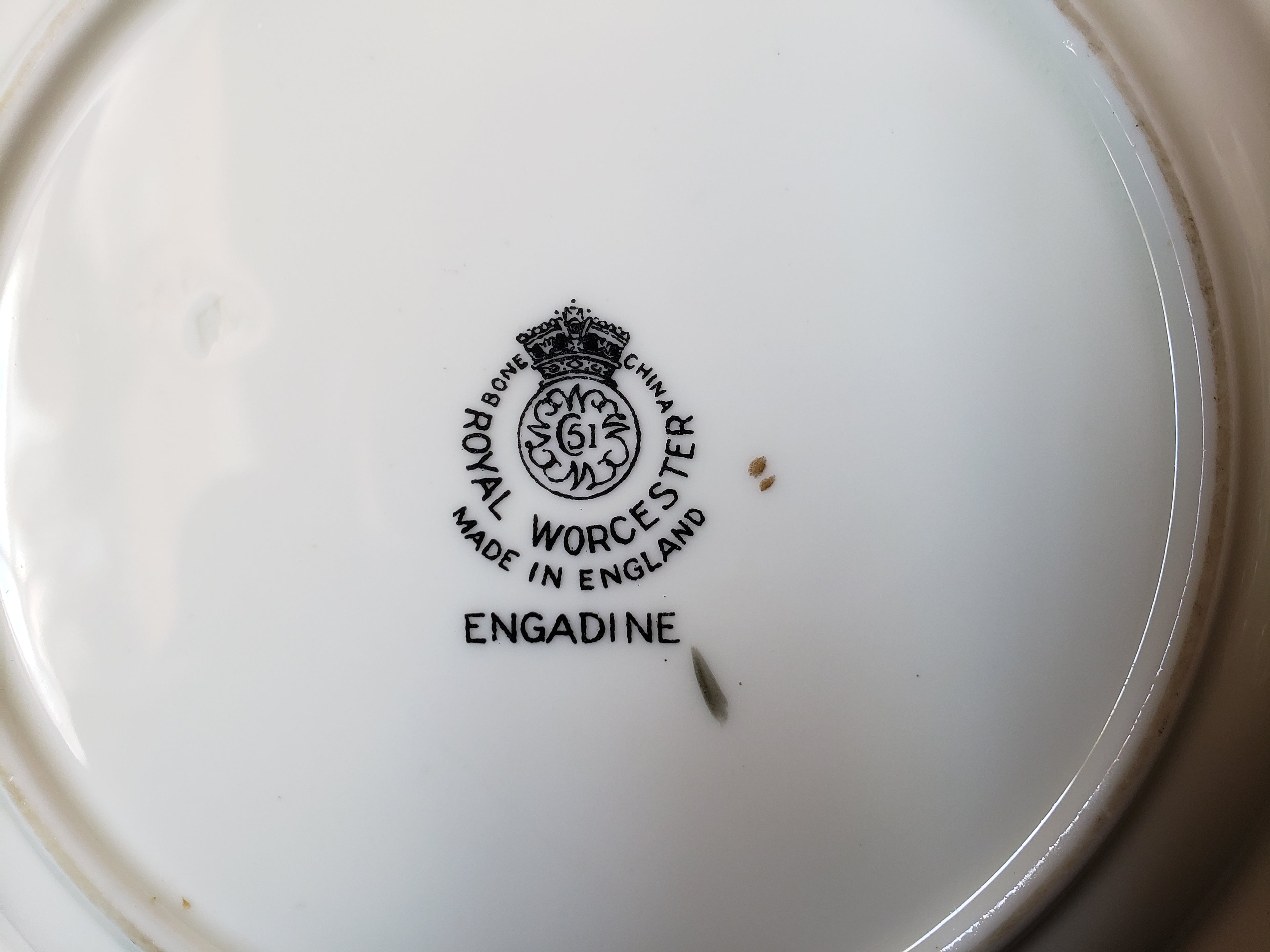 Vintage Royal Worcester Engadine Bread or Dessert Plate 6" (lot 2128)