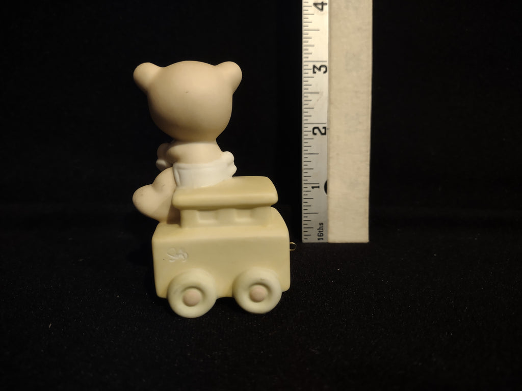 Precious Moments Birthday Train "For Baby" Porcelain (lot 2555c)