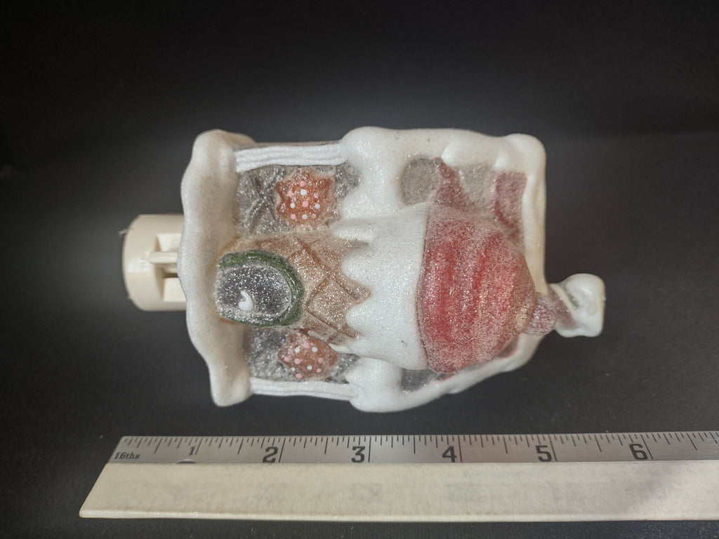 Christmas Night Light Frosted Ice Cream Cone (lot 1704)