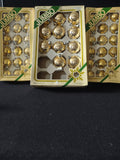 Vintage Christmas Pyramid Gold Ornament Original Box 36 Small 11 Large (Lot 4627