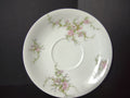 Haviland Limoges Saucer ONLY Pink White Cabbage Rose Moss (lot 910)