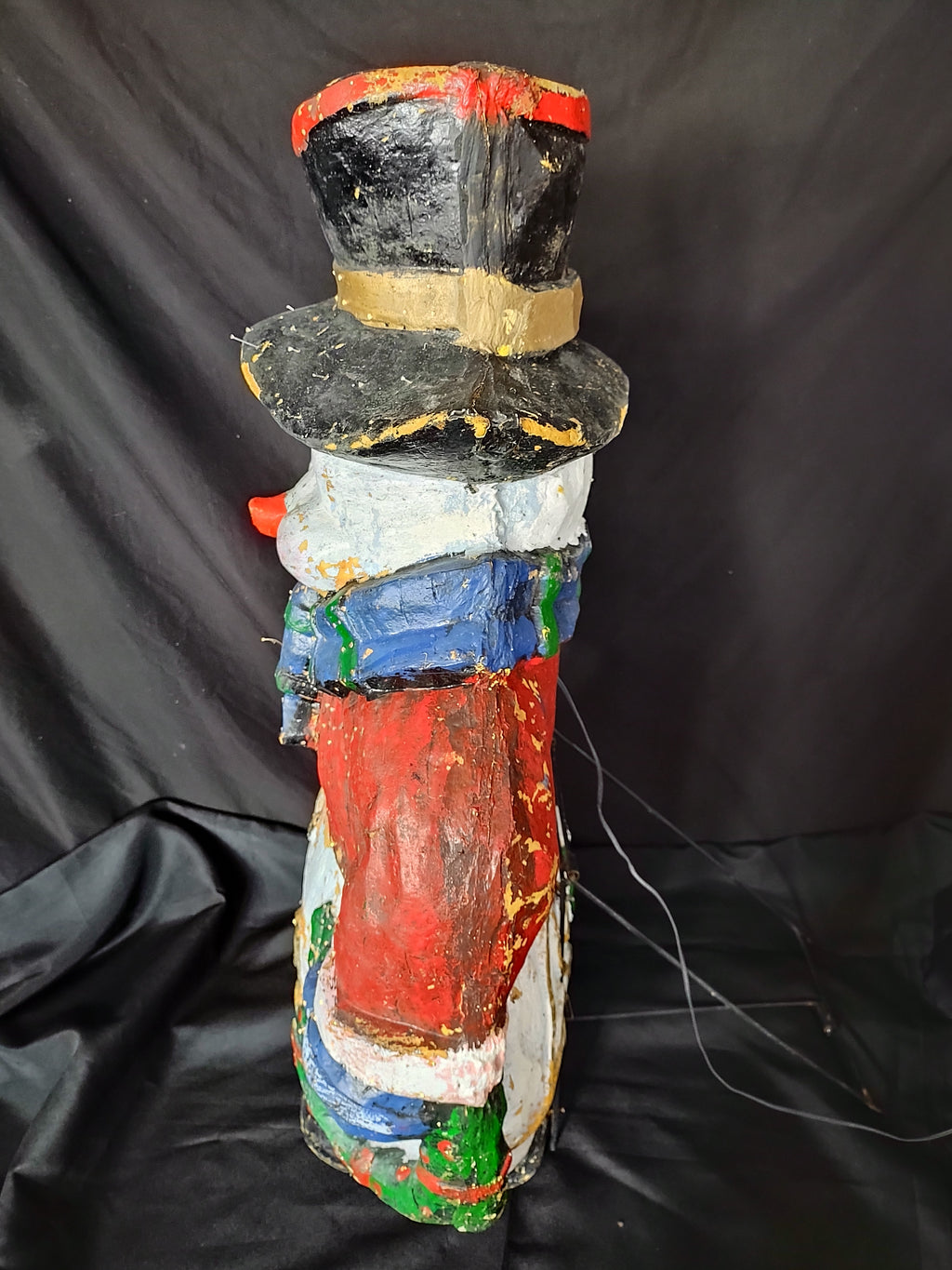 Vintage Fiber Optic Christmas Snowman Outdoor 32" (lot 3172c)