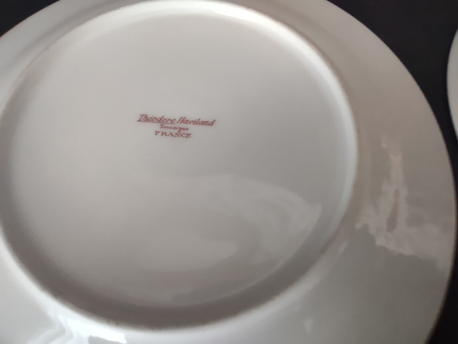 Haviland Limoges Schleiger 346 Red Rose 2 x Bread Butter Plate 6-1/4" (lot 546)