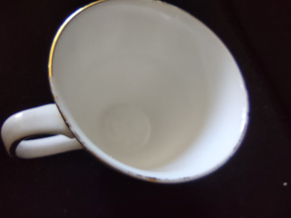 Vintage Spode Coffee Cup Persia Green Bone China Set Of 4 (Lot 5725)