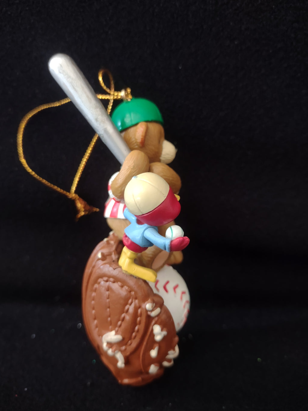 Christmas Baseball Bear Ornament Glove Red Bird Bat (Lot 4181)