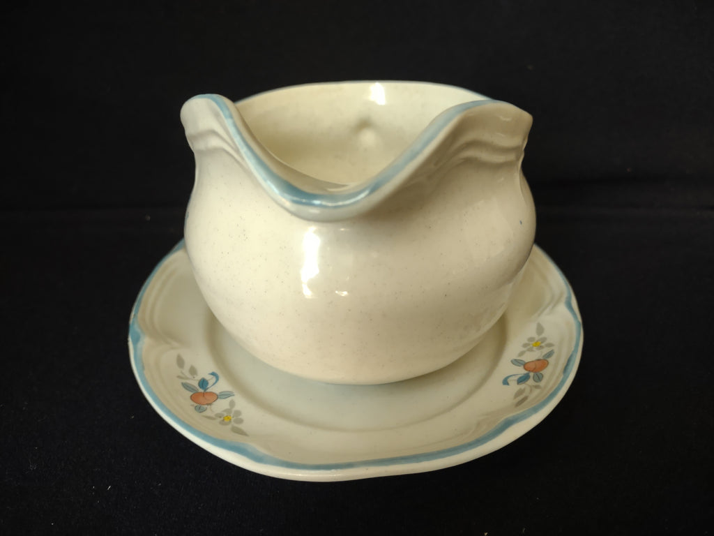 Vintage Marmalade Gravy Boat Geese Duck Cherry Ribbon (lot 2844c)