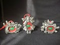 Christmas Holiday Set of 3 Ornament Frame Angel (lot 1565)