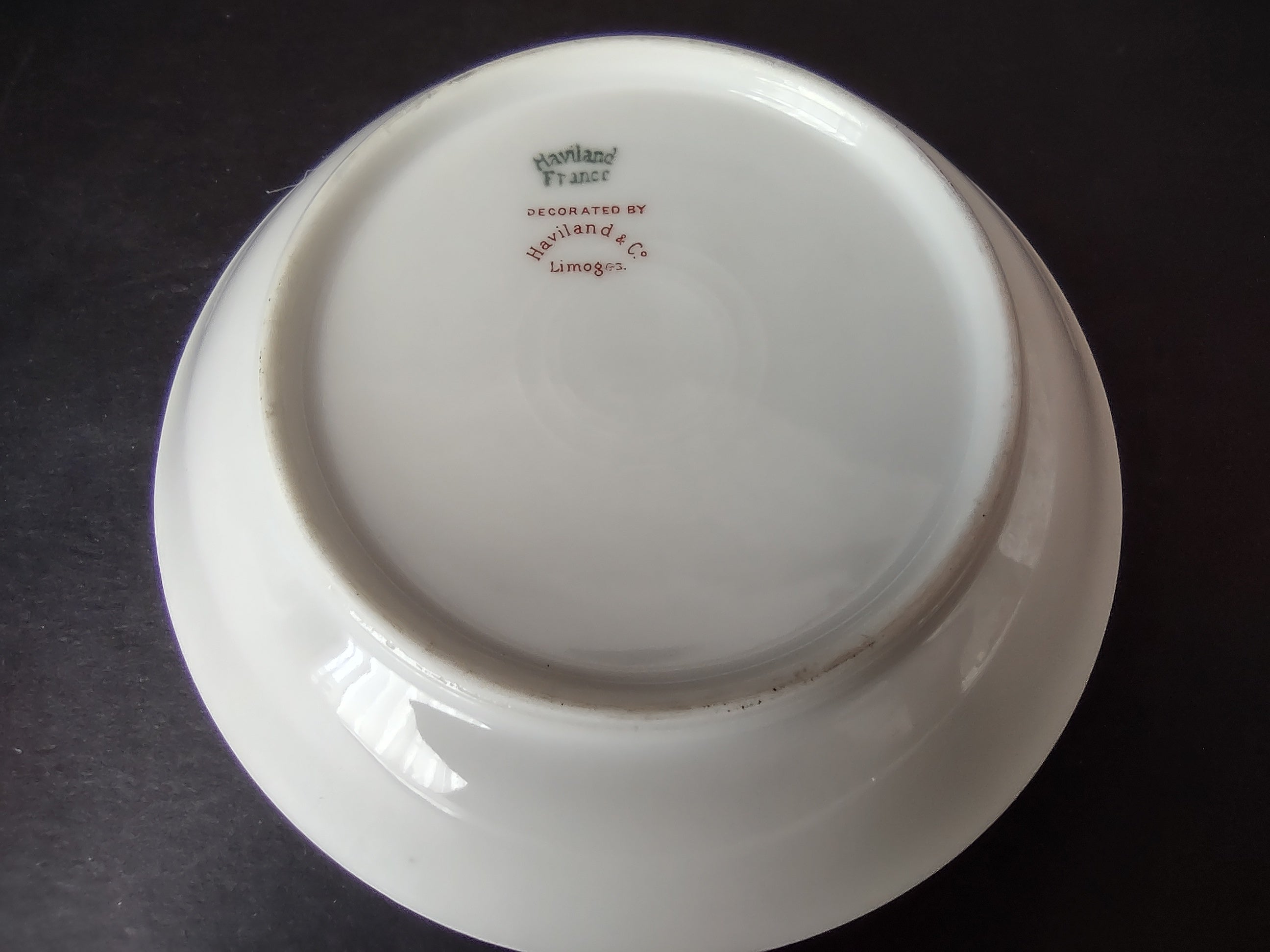 Haviland Limoges Small Bowl 5" Gold Trim French Chic (lot 989)
