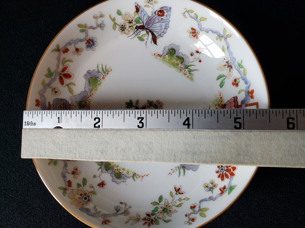 Vintage Royal Worcester Black Higgins Seiter Butterfly Bowl 5-1/2" (lot 2118)