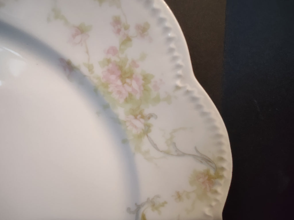 Haviland Limoges French Chic Luncheon/Salad Plate Rose Blue Ribbon (lot 1085)