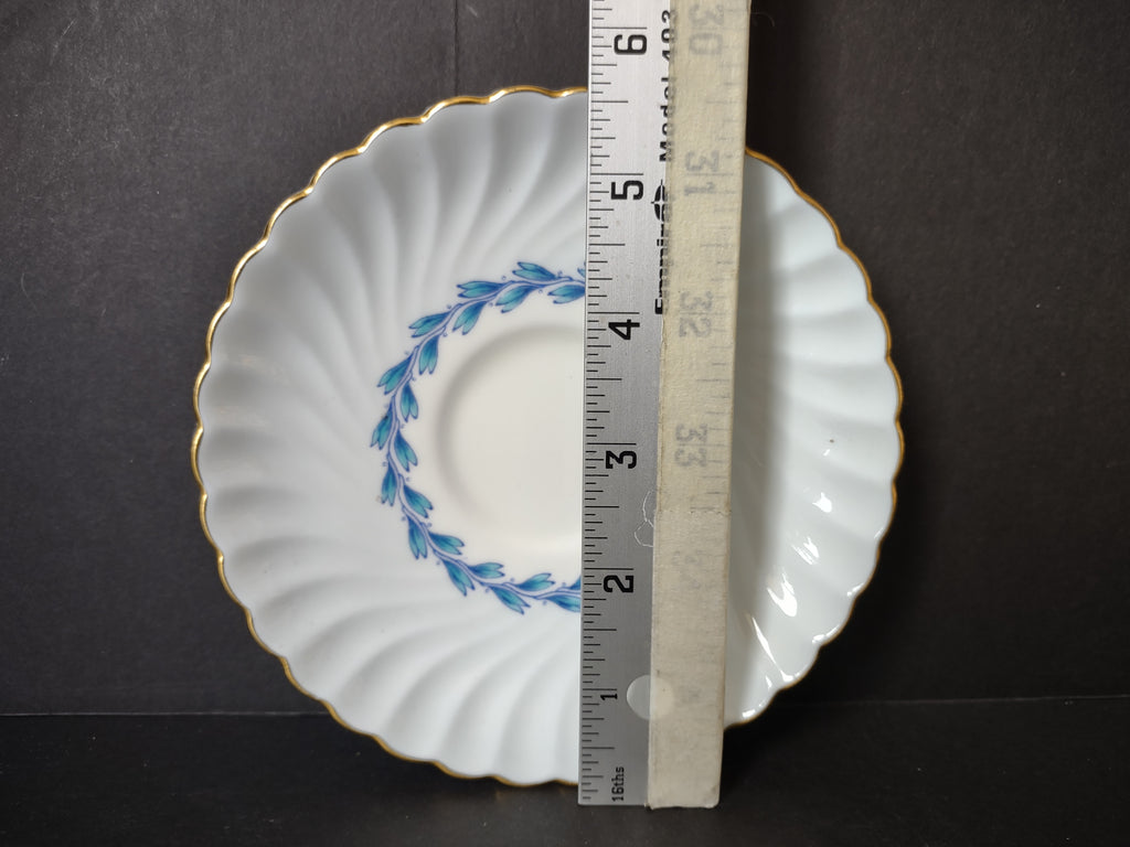 Vintage Minton England Bone China Cheviot Blue Saucer (lot 5443)