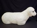Vintage Christmas Outdoor White Lamb Blow Mold 26" long (lot 2260)