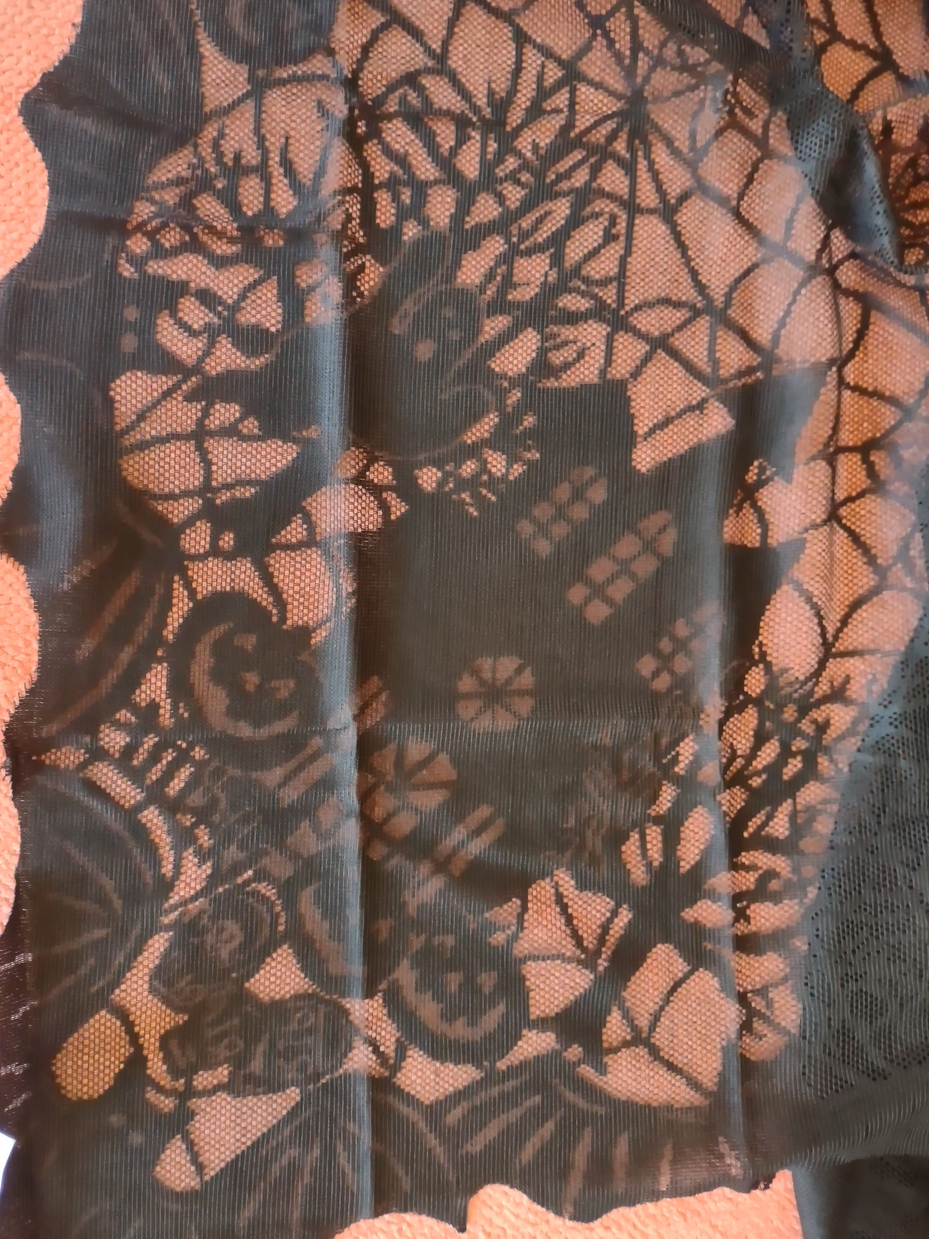 Halloween 72 X 52 Table Cover Haunted House Ghost Spider Web (Lot 3763)