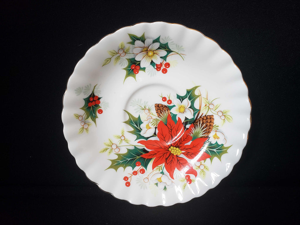 Vintage Royal Albert Bone China Yuletide Saucer ONLY (lot 2014)