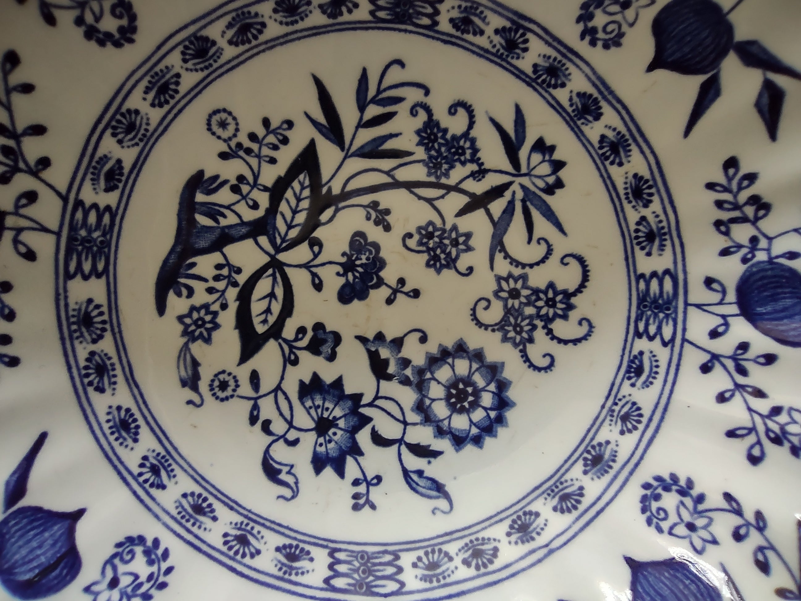 Vintage Meakin Blue Nordic Soup Cereal Bowl Ironstone England Set of 2 (5969)