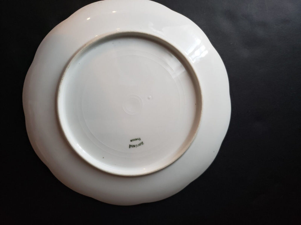 Haviland Limoges Raised Edge Pansy Trim Pink Dessert Plate (lot 648)