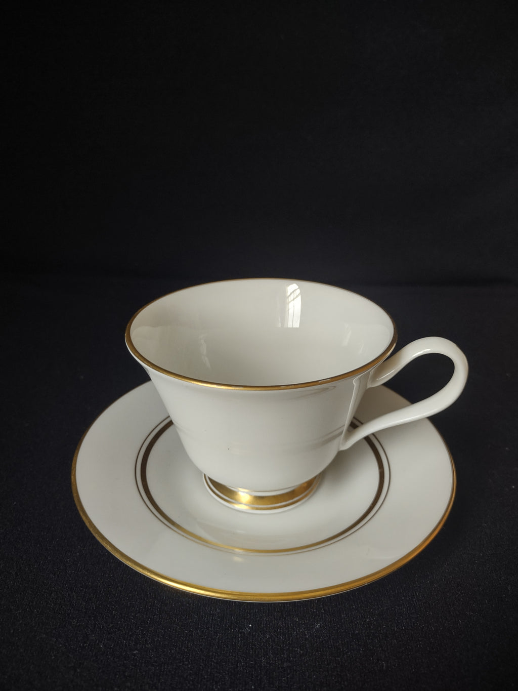 Vintage Lenox Oxford Andover Bone China Tea Cup with Saucer (lot 1878)