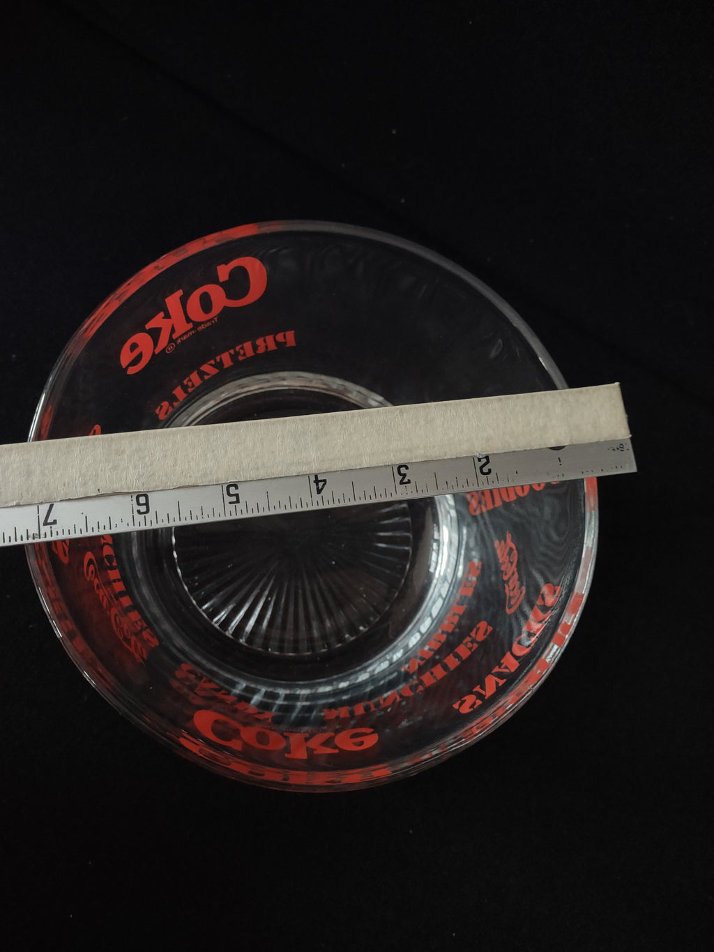 Vintage Coca-Cola Glass Candy Snack Bowl7" (lot 5410 )