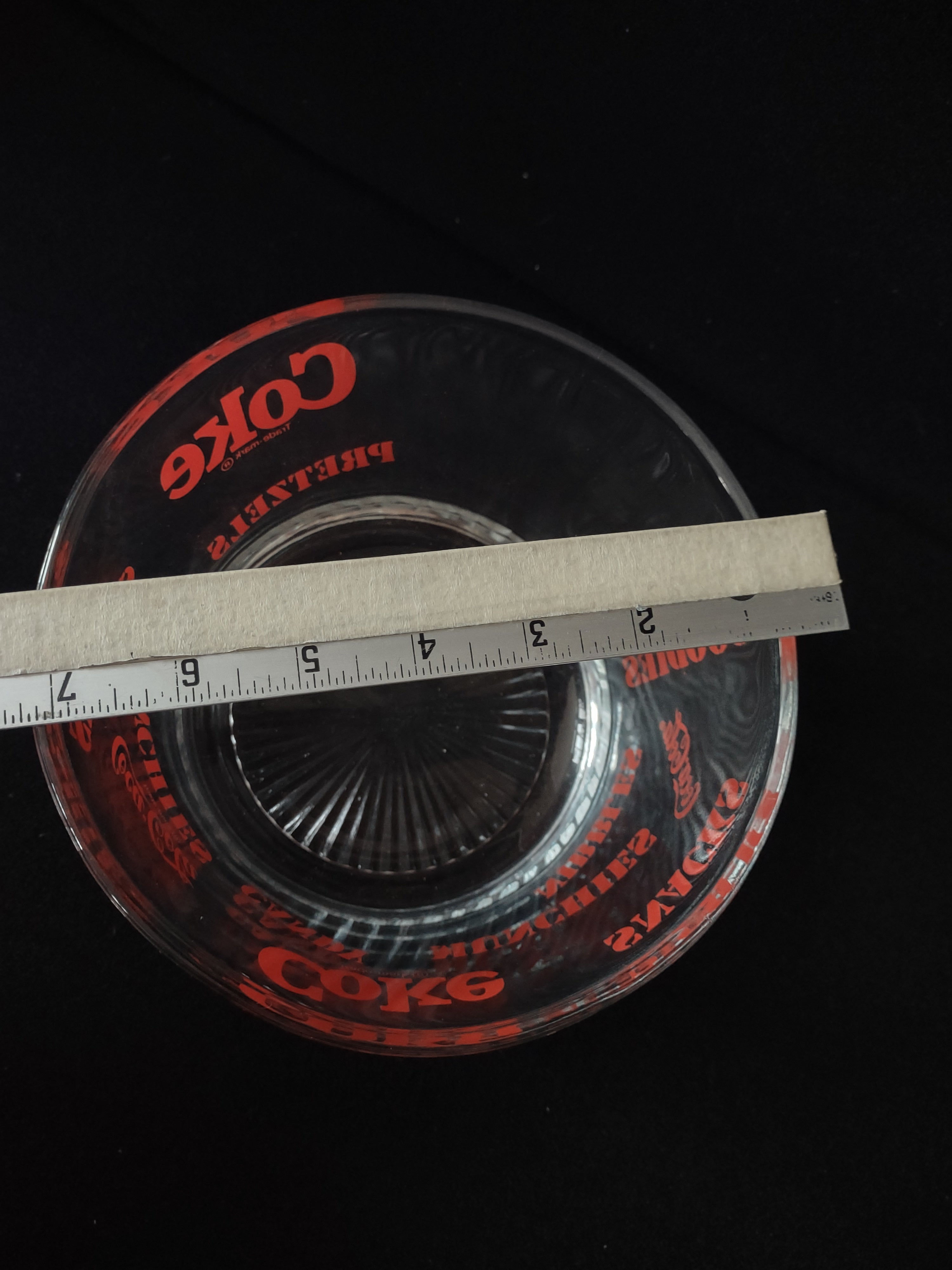 Vintage Coca-Cola Glass Candy Snack Bowl7" (lot 5410 )