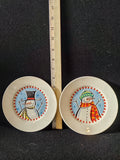 Christmas Winter Snowmen Kathryn Beich Dessert Plates Set Of 4 (Lot 4651t)