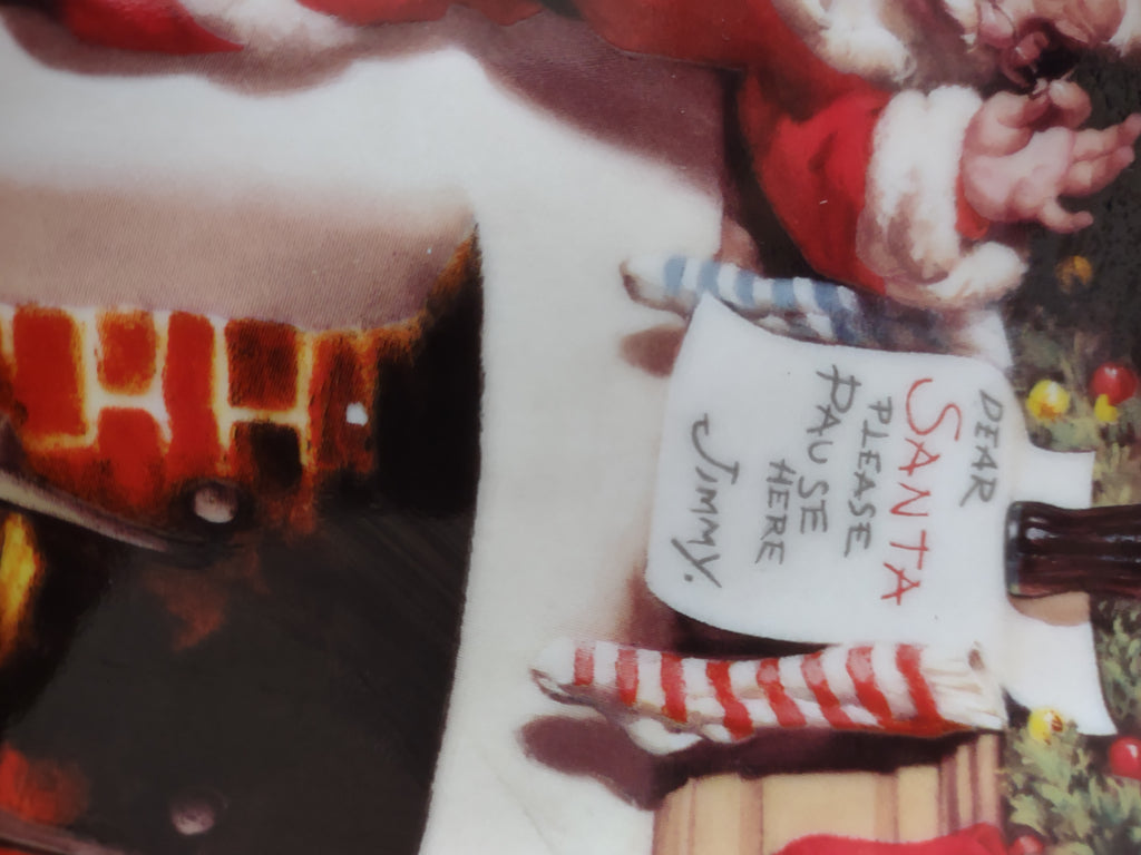 Santa Christmas Coca Cola Limited Edition Pause That Refreshes Plate (Lot 3337)