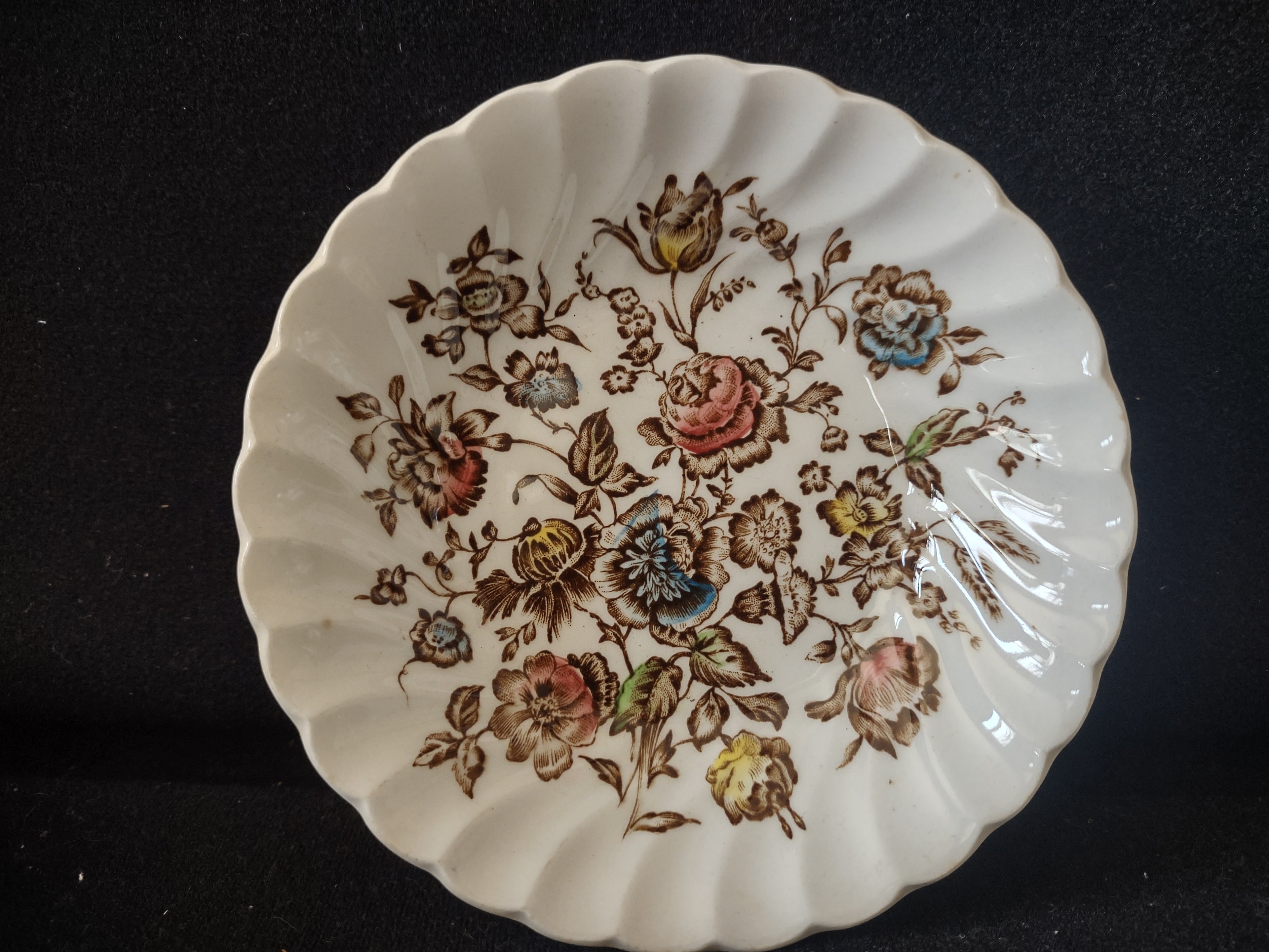 Vintage Johnson Small 5" Bowl Staffordshire Ironstone England x 3 (lot 5604)