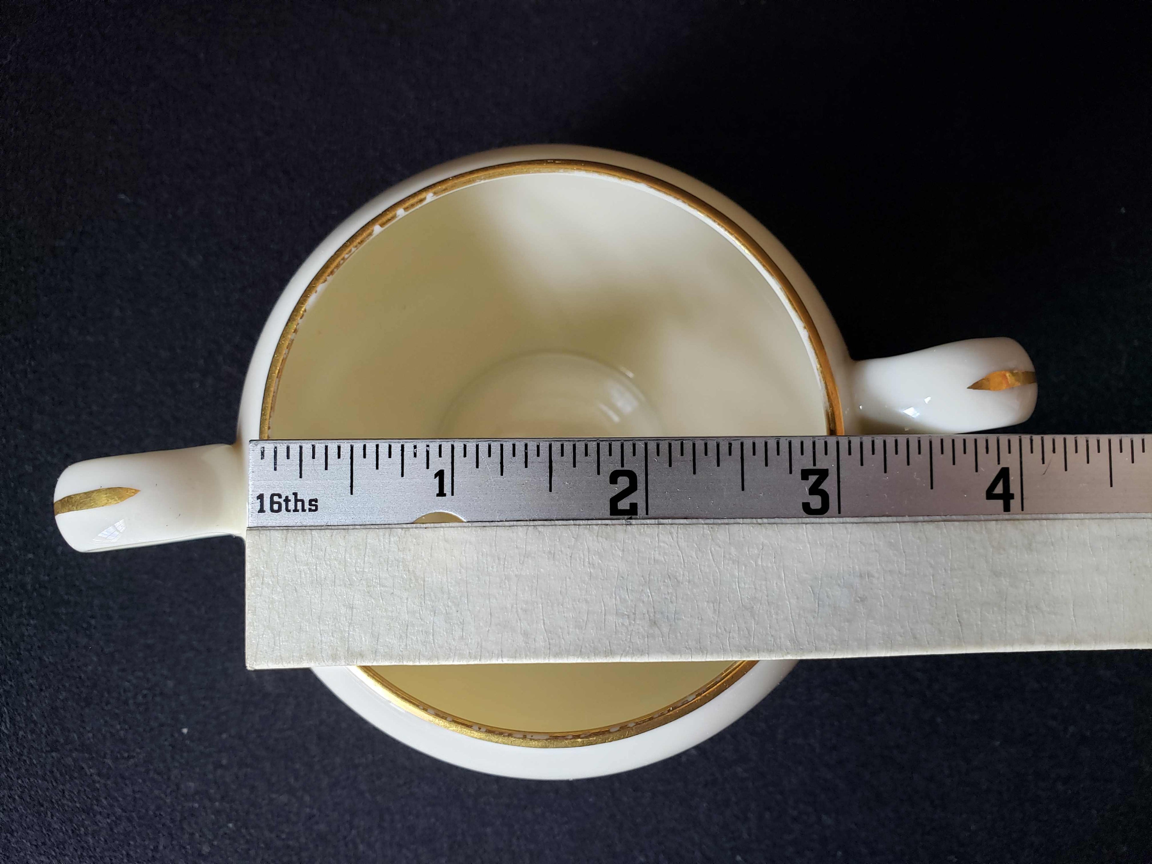 Vintage Lenox Olympia X-303 Sugar Bowl NO LID (lot 1951)
