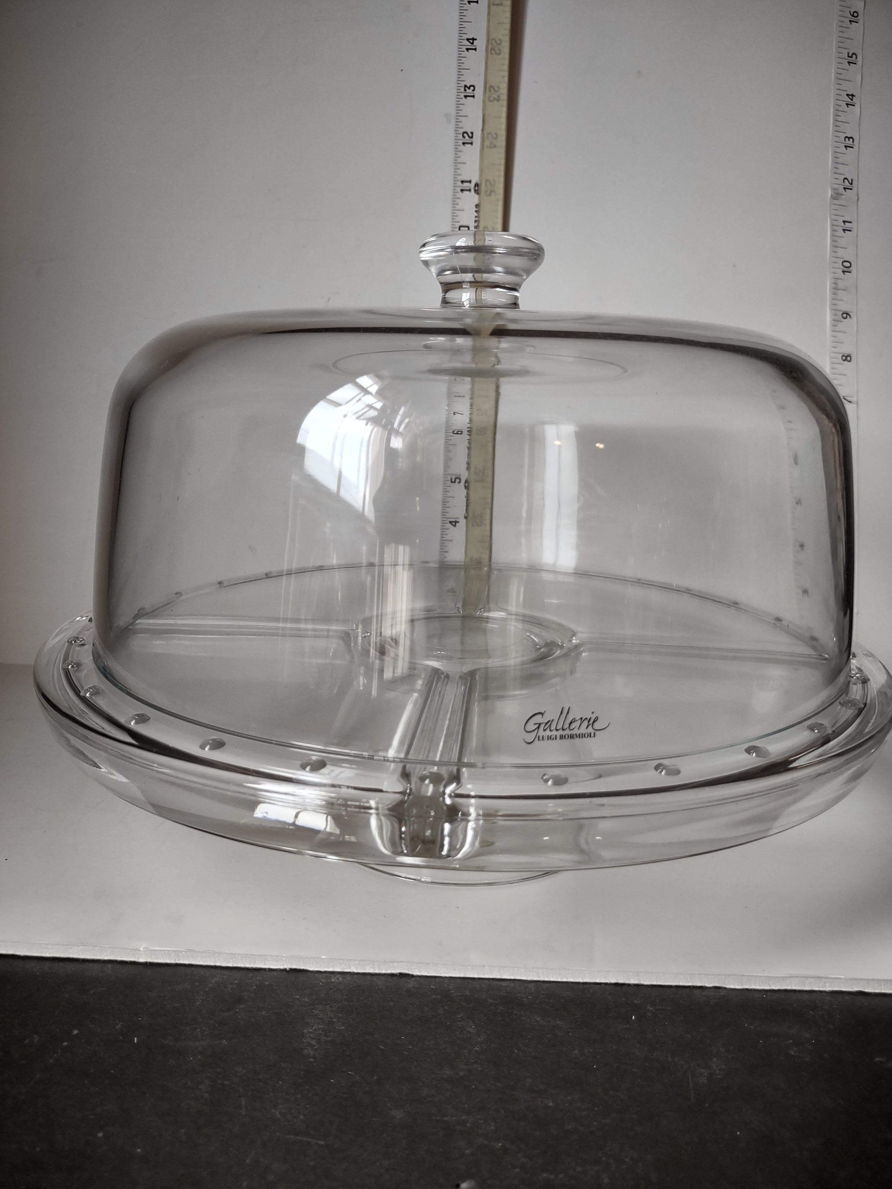 Luigi Bormioli Cake Platter Dome Cover Chip n' Dip Punch Bowl (lot 3026t)