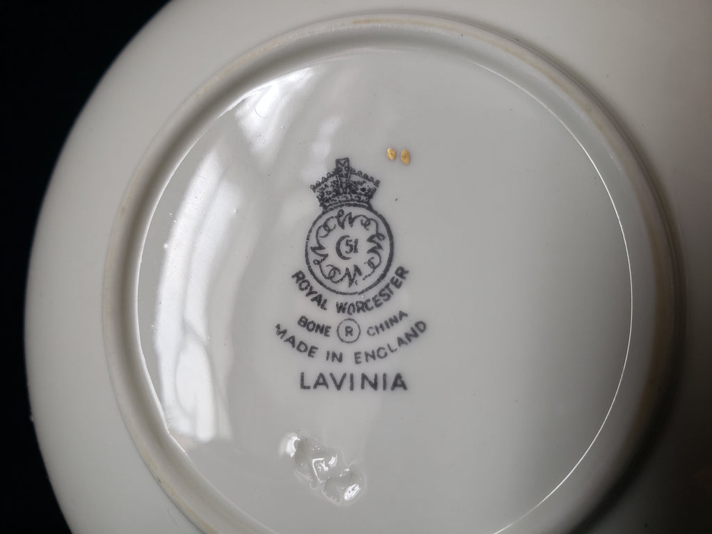 Vintage Royal Worcester Lavinia Saucer Berry Design 4-1/2" (lot 2064)