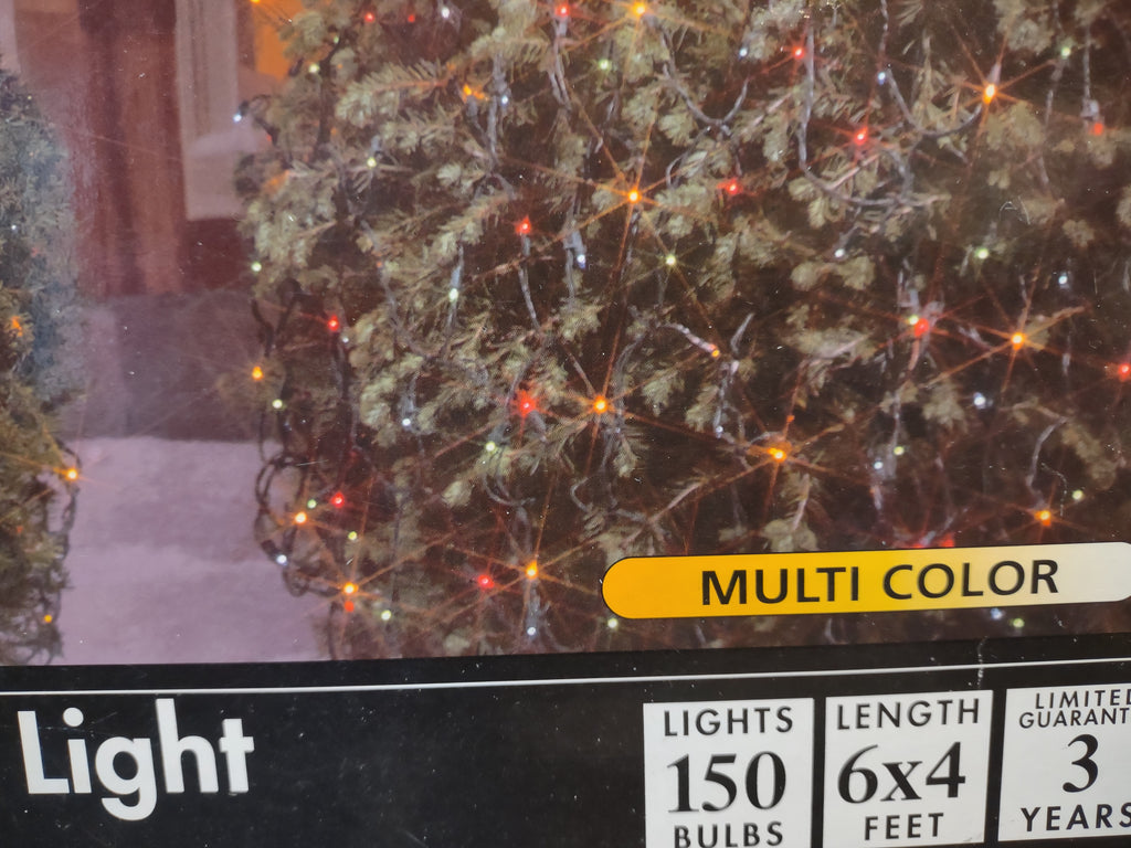Christmas 150 Light Add-a-Set Net 6'x4' Sylvania Multi Color (lot 2418)