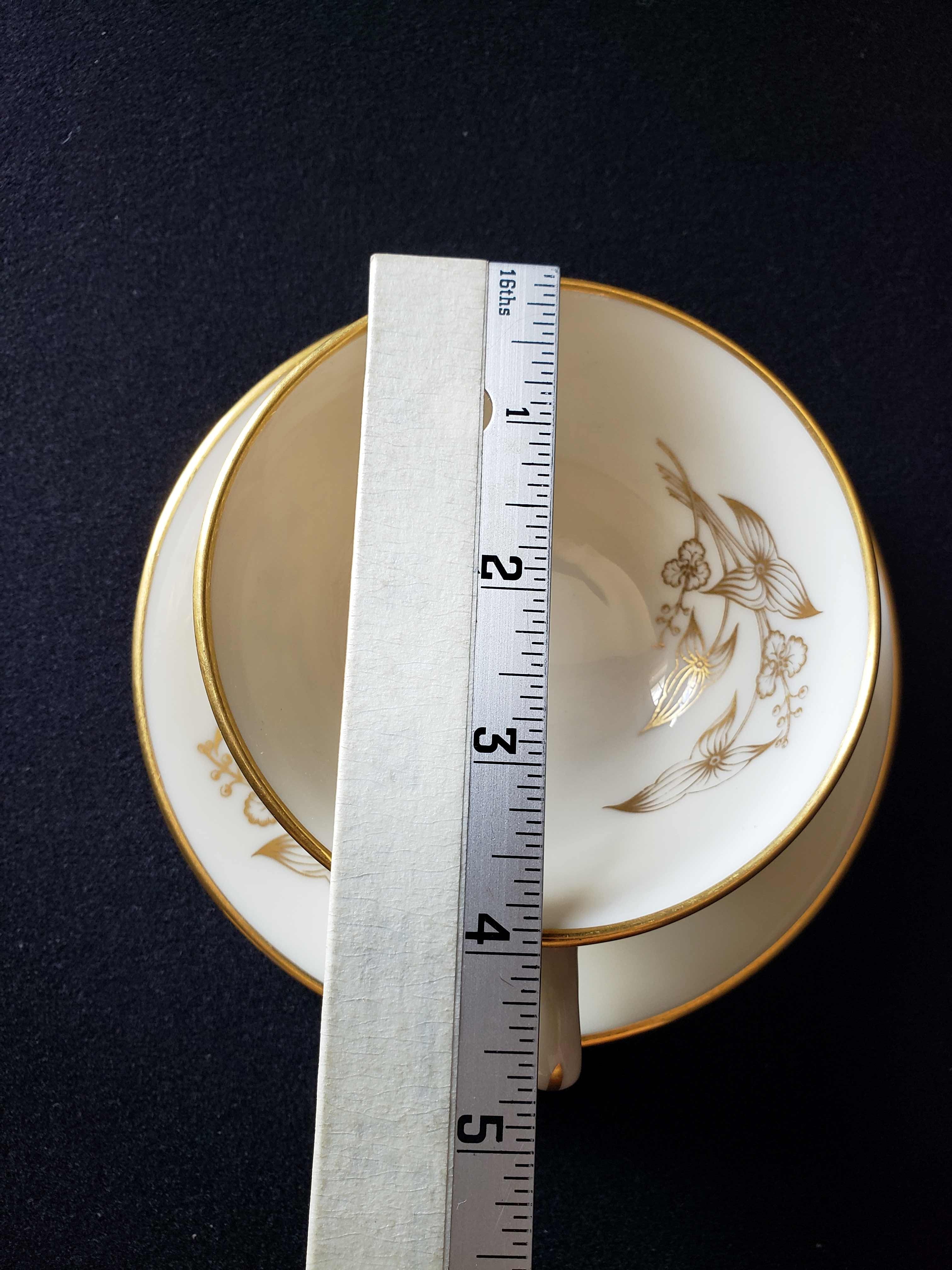 Vintage Lenox Arrowhead T-422 Tea Cup with Saucer (lot 1931)