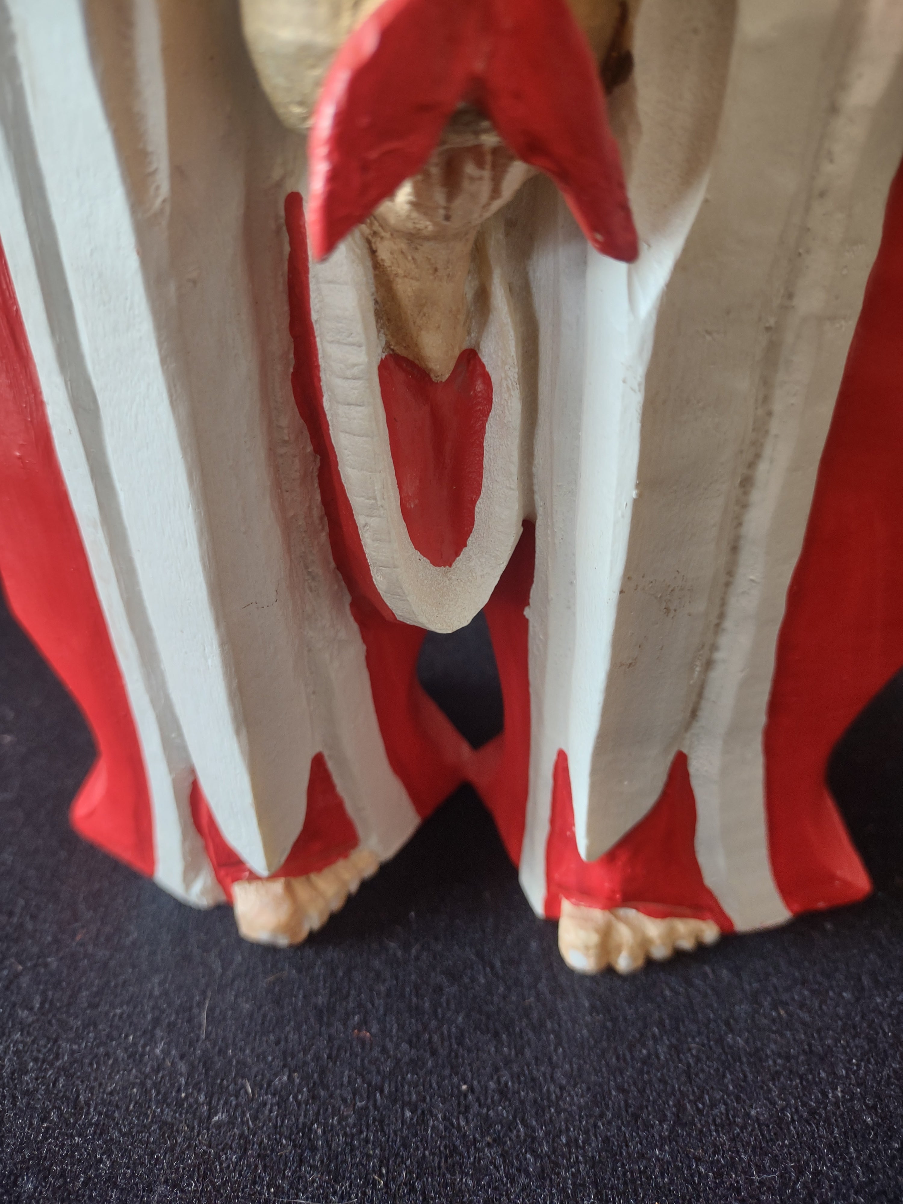 Vintage Christmas Department 56 Two Barefoot Santas Taper Candle Holder (Lot4551