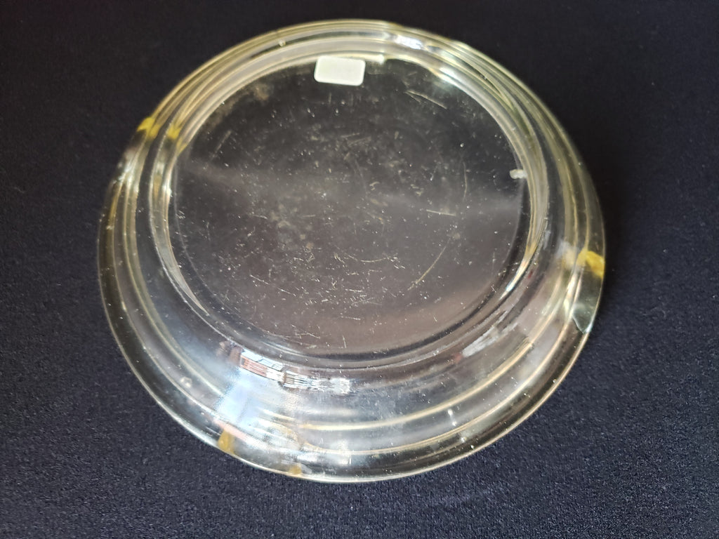 Vintage Mid Century Modern Clear Glass Ashtray 7-1/2" (lot 2166)