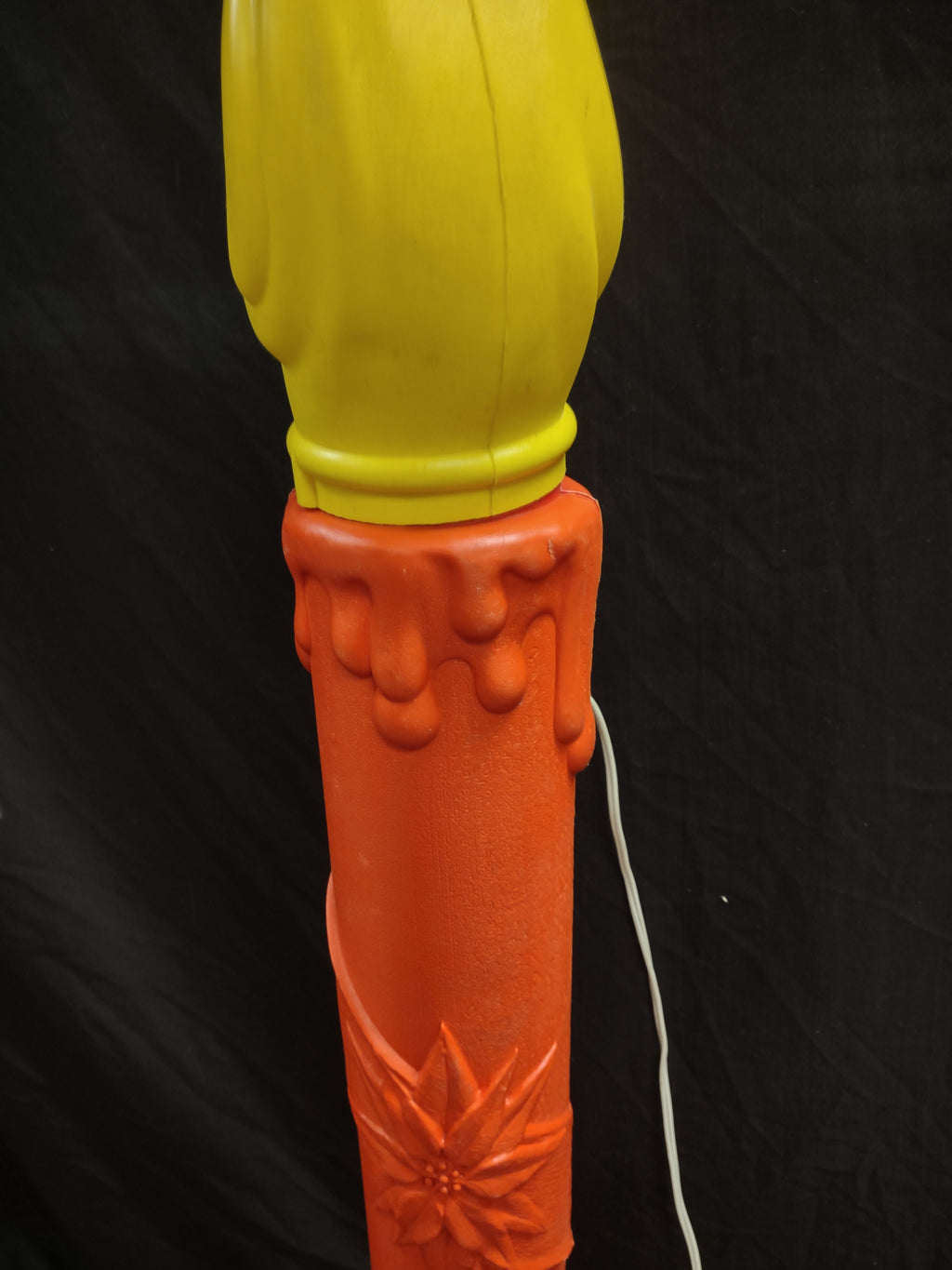 Vintage Christmas Blow Mold Candle Light Up 40" (lot 2325)