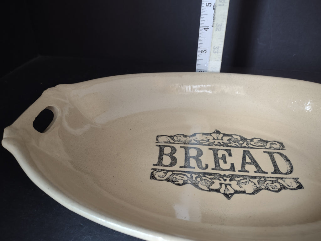 Vintage Moira Pottery Ironstone England Bread Tray Platter Small CHIP (lot 5660)