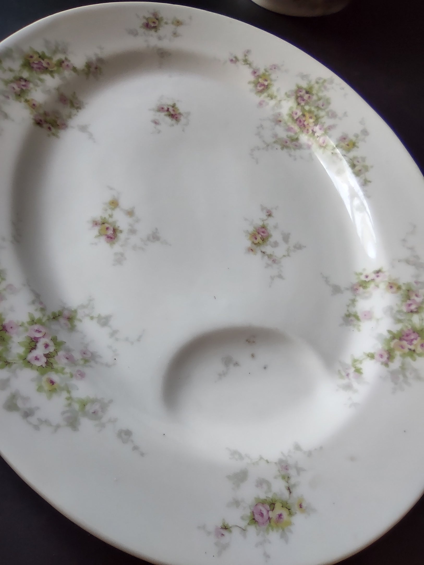 Haviland Limoges Schleiger 149 Set Serving Bowl + Platter Yellow Rose (lot 913)