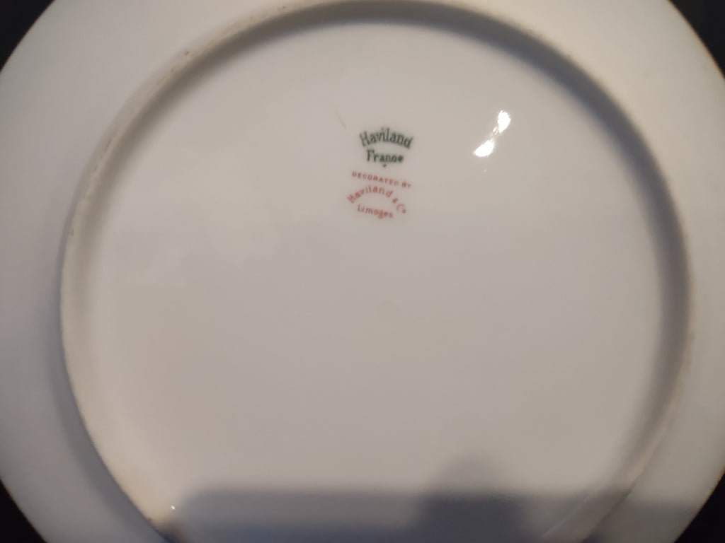 Haviland Limoges French Chic Rose Gold Trim Luncheon/Salad Plate (lot 1088)
