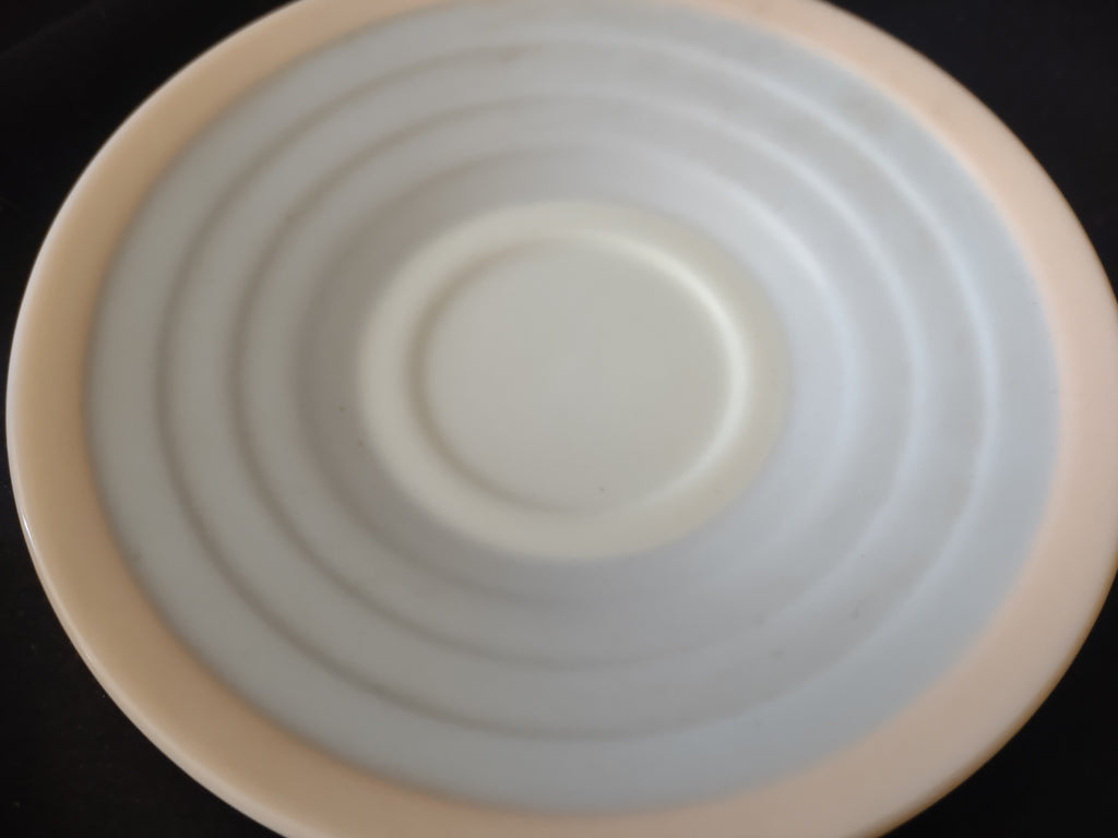 Vintage Lenox Demitasse Saucer Blue and Pink 4-3/4"Green Stamp (lot 1992)