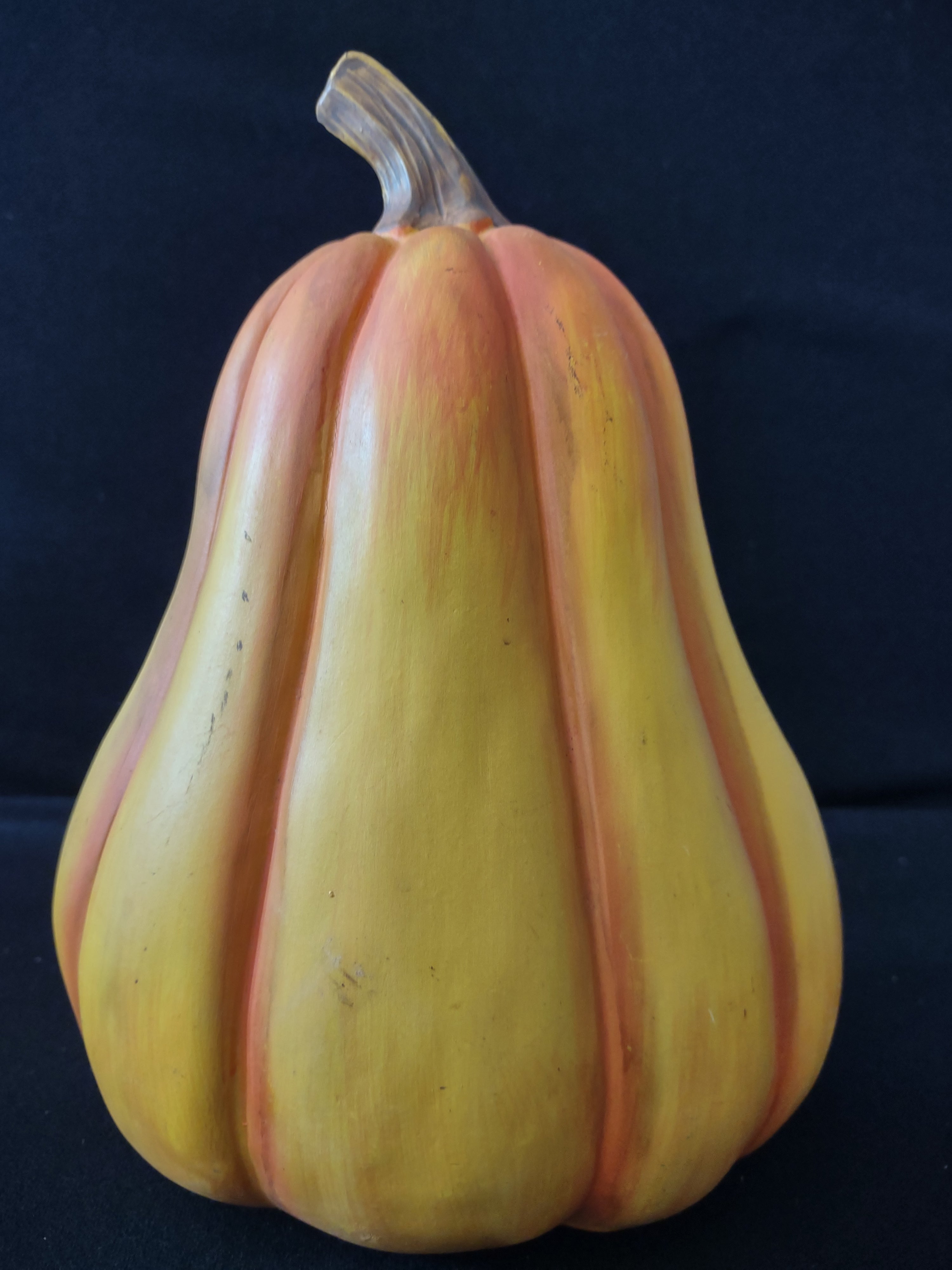 Thanksgiving/Fall Polyresin Happy Fall Pumpkin (Lot 3127)