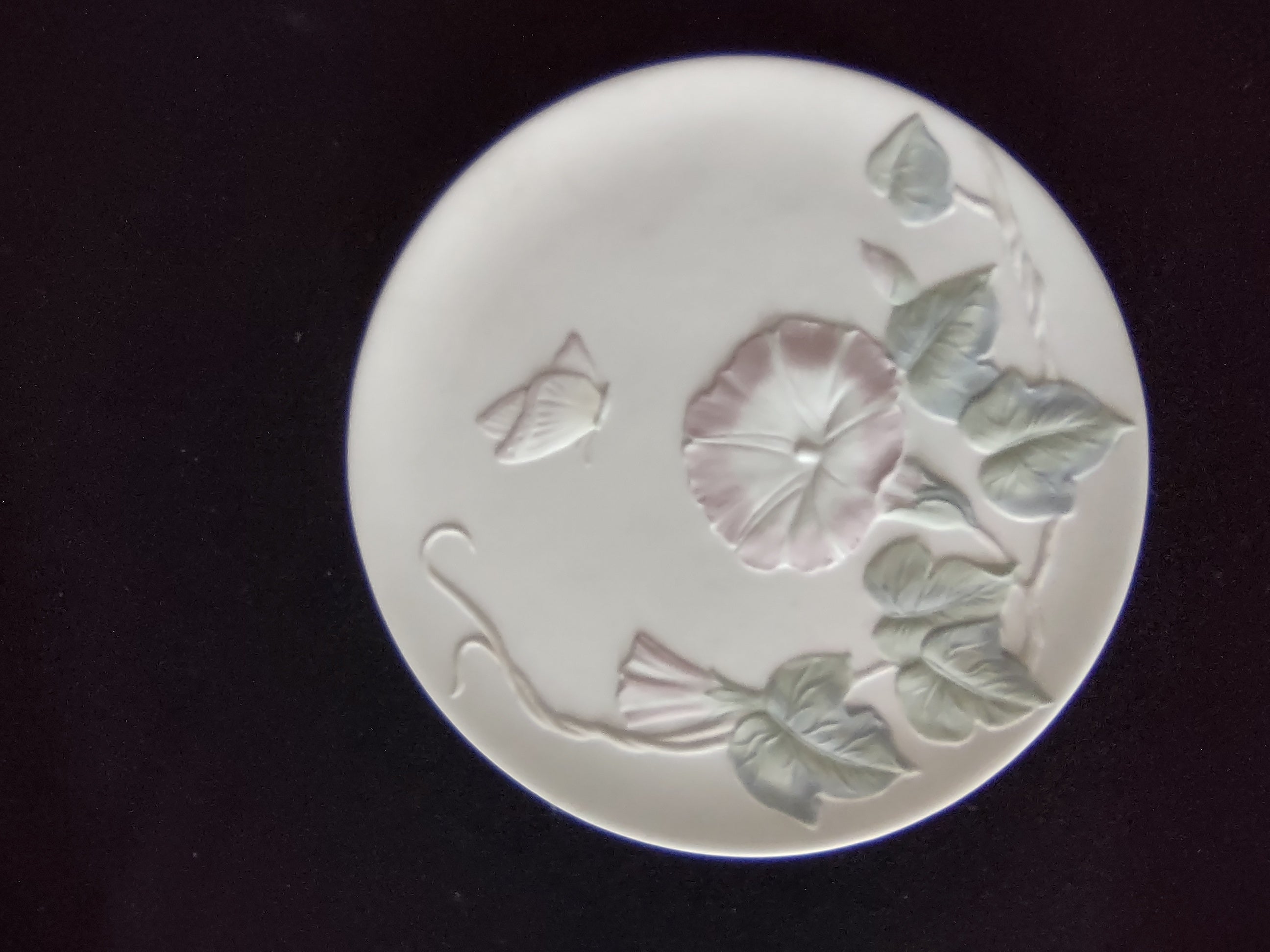 Vintage Crowning Touch Japan Bluebird Morning Glory Butterfly Plates (Lot 4011)