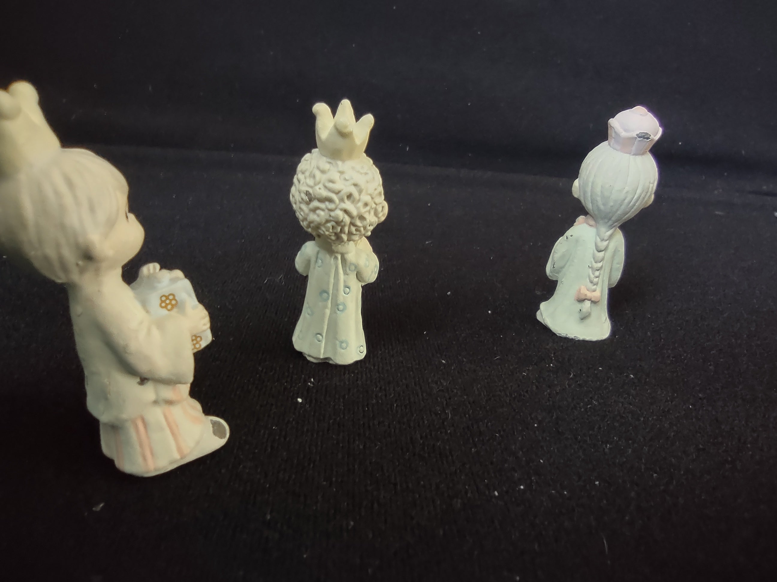 Precious Moments Miniature Pewter Nativity Three Kings (lot 2474c)