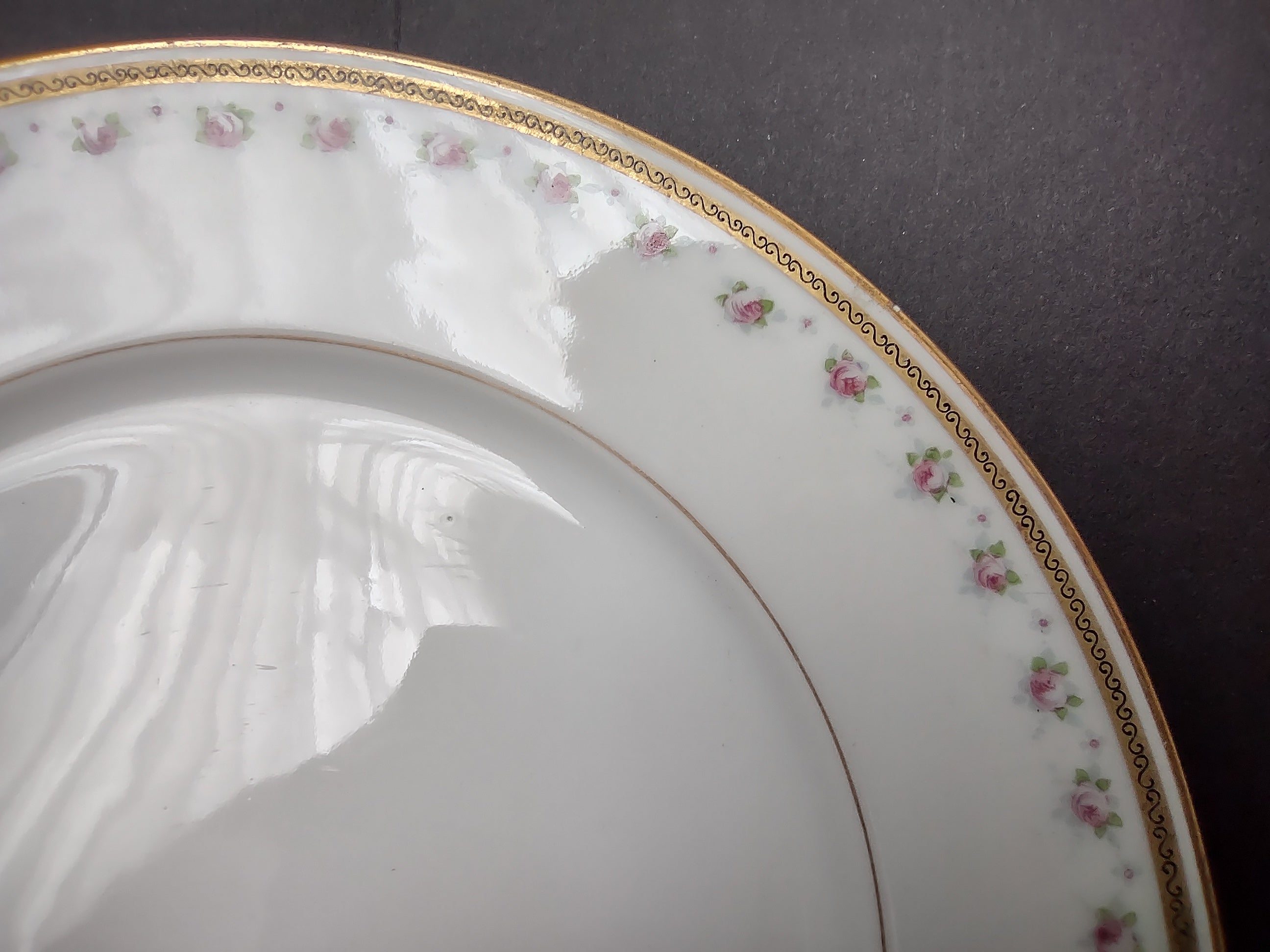 Wm. Guerin Limoges Luncheon/Salad Plate Rose French Chick (lot 984)