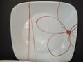 Corelle Corning Vitrelle USA Daisy Days Square Salad Luncheon Plate (lot 2916c)