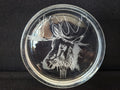Moose Coaster Paper Weight Glass 3-3/8" (lot 2221)