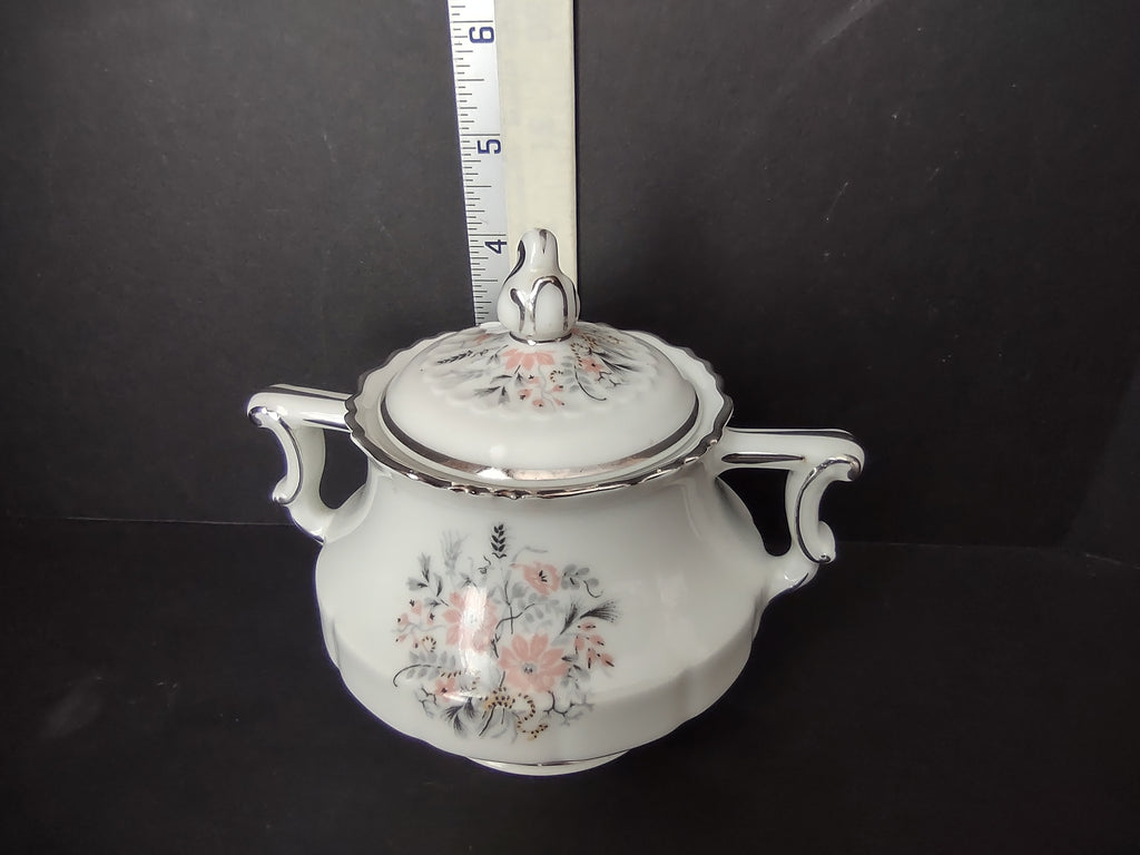 Haviland France Limoges Sugar Dish Floradora Platinum Trim (lot 977)