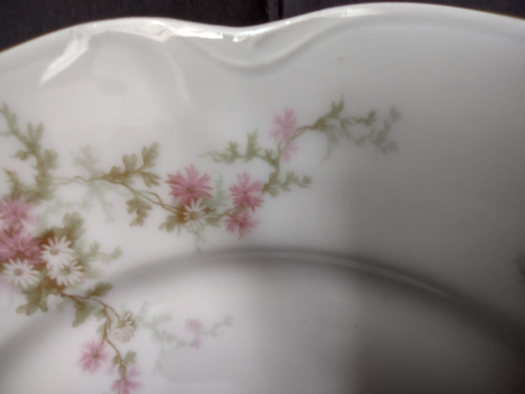 Haviland Limoges Dinner Plate Pink Thistle & Daisy (lot 880)
